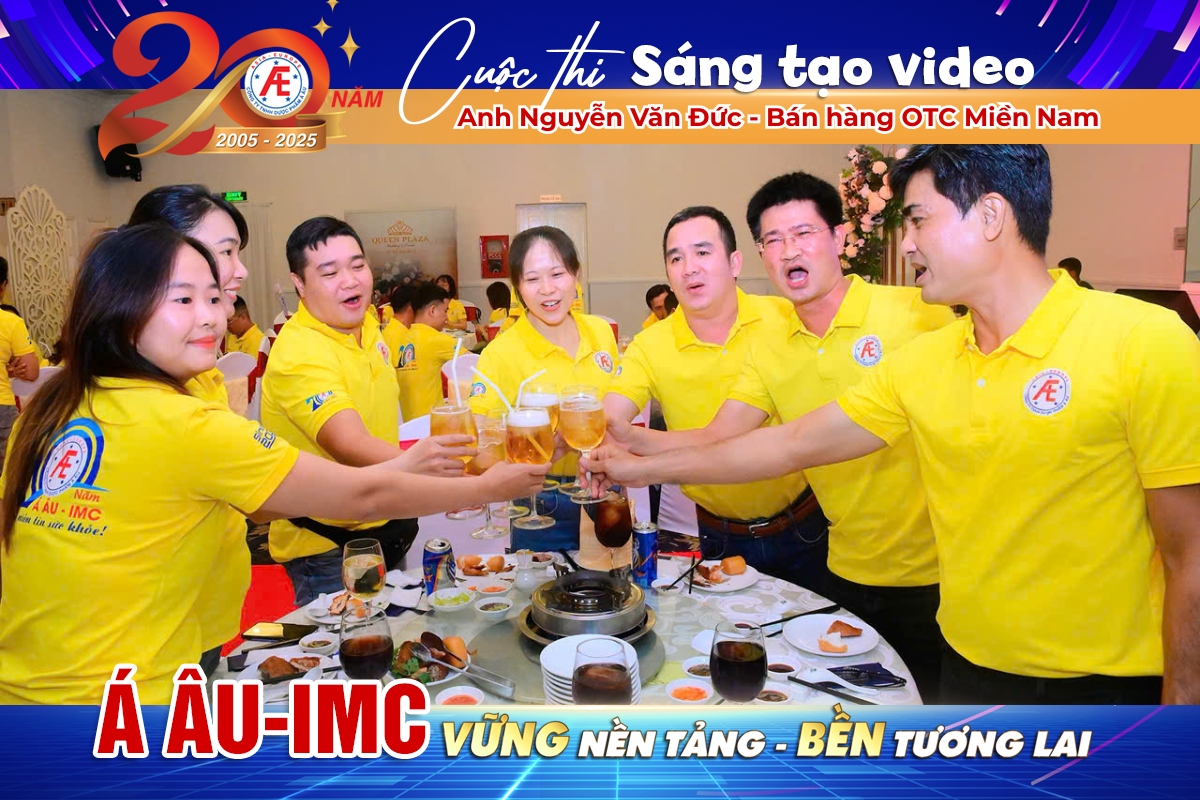 Cuộc thi sáng tạo video: "Dược phẩm Á Âu 20 năm: Vững nền tảng, bền tương lai" - Anh Nguyễn Văn Đức, Bán hàng OTC Miền Nam